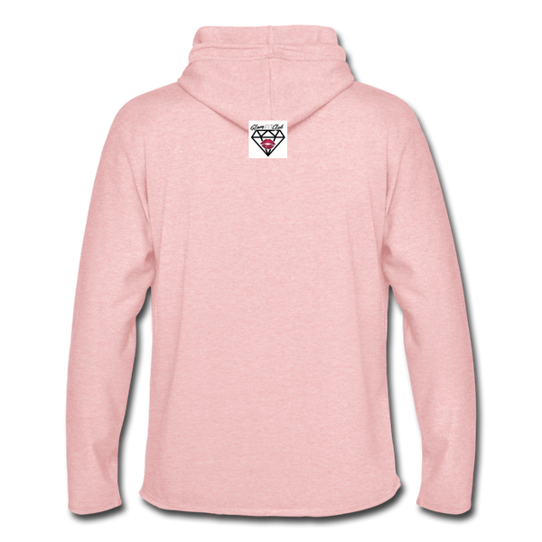 Woman Up Hoodie - cream heather pink