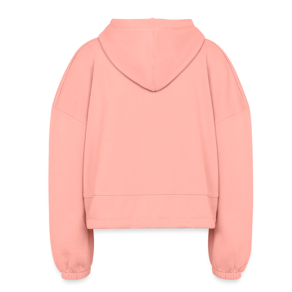 Glam Fit Club, Not Designer Cropped Hoodie - light pink