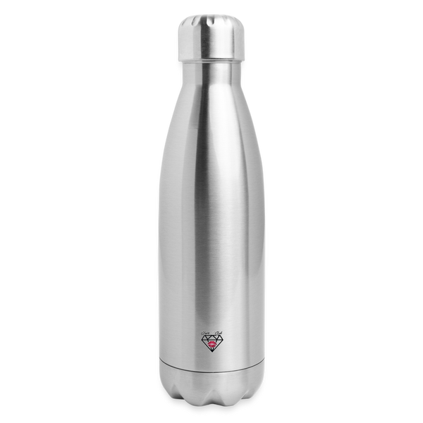 GFC, Not Designer Insulated Stainless Steel Water Bottle - silver