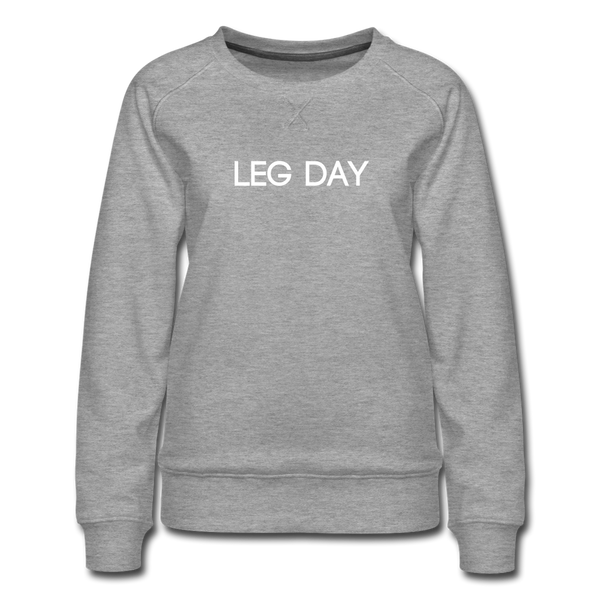Leg Day Sweatshirt - heather grey