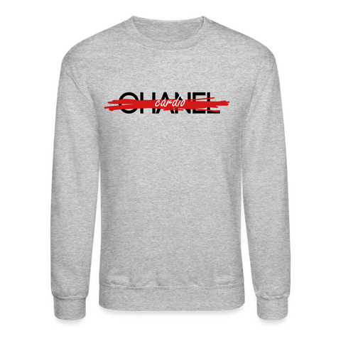 Cardio Over Chanel Sweatshirt - heather gray