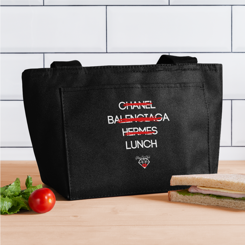 Glam Fit, Not Designer Lunch Bag - black